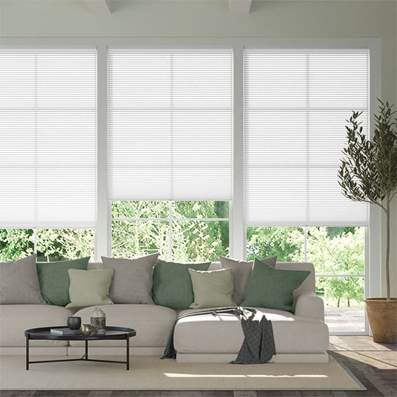 Colorized DuoLight Cordless Arctic White Thermal Blind 2167