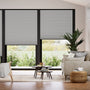 Colorized Cordless Double DuoShade Matte Grey Thermal Blind 2248