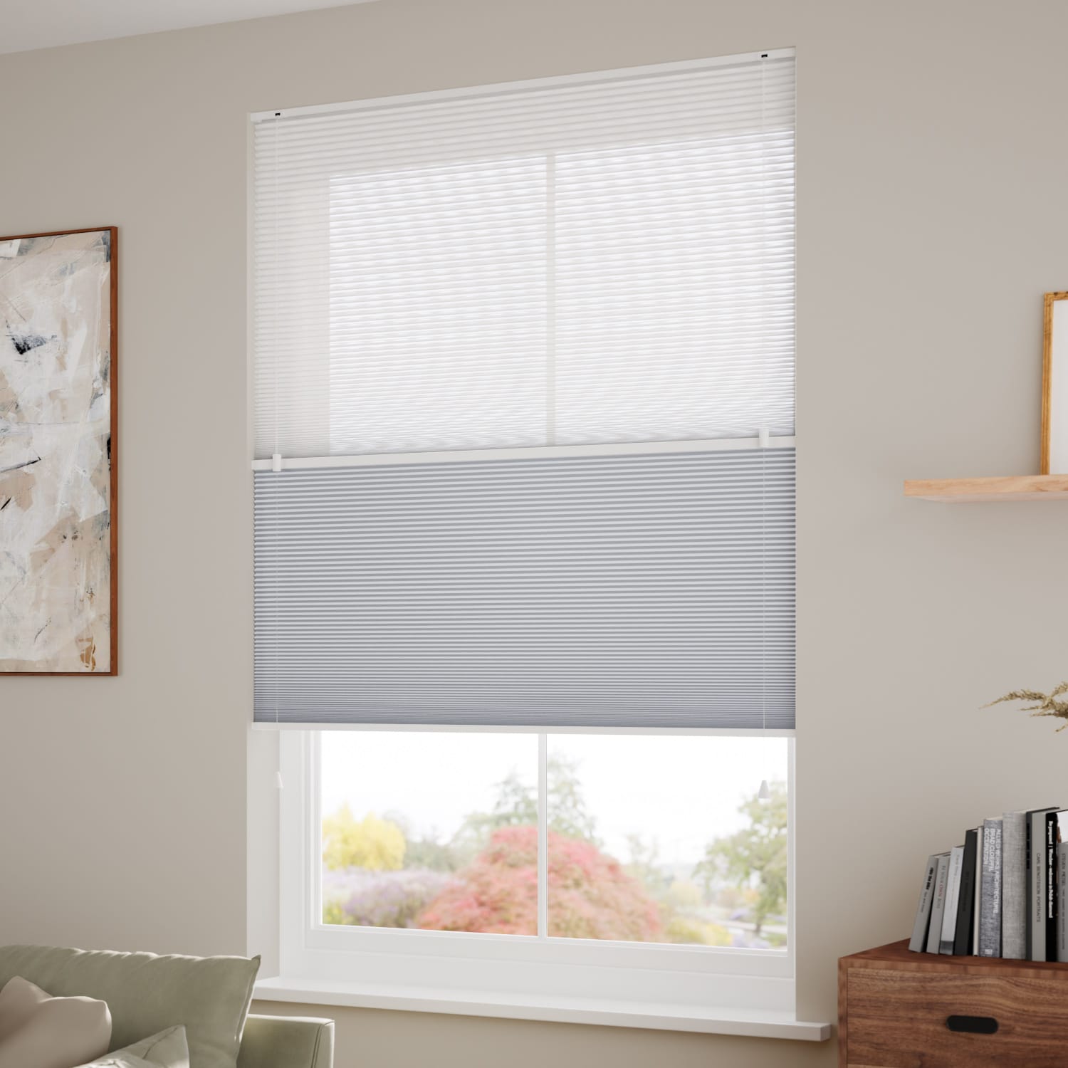 ColorizedZoom Night & Day Duo Voile Sky Thermal Blind 2332