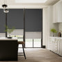 Colorized Atom Iron Grey Double Roller Blind 2345