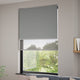 ColorizedZoom Electric Atom Mid Grey Double Roller Blind 2408