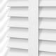 ColorizedPLA Pristine White & Tundra Faux Wood Blind - 50mm Slat 8815