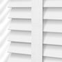 ColorizedPLA Pristine White & Tundra Faux Wood Blind - 50mm Slat 8815