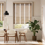 Colorized Chestnut & Chalk Faux Wood Blind - 50mm Slat 3277