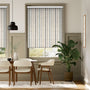 Colorized Choices Twill Stripe Linen Ribbon Blue Roller Blind 3608