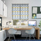 Colorized Circus Leaves Blue Roller Blind 3618