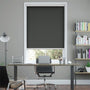Colorized Electric Blackout Static Slate Grey Roller Blind 3829