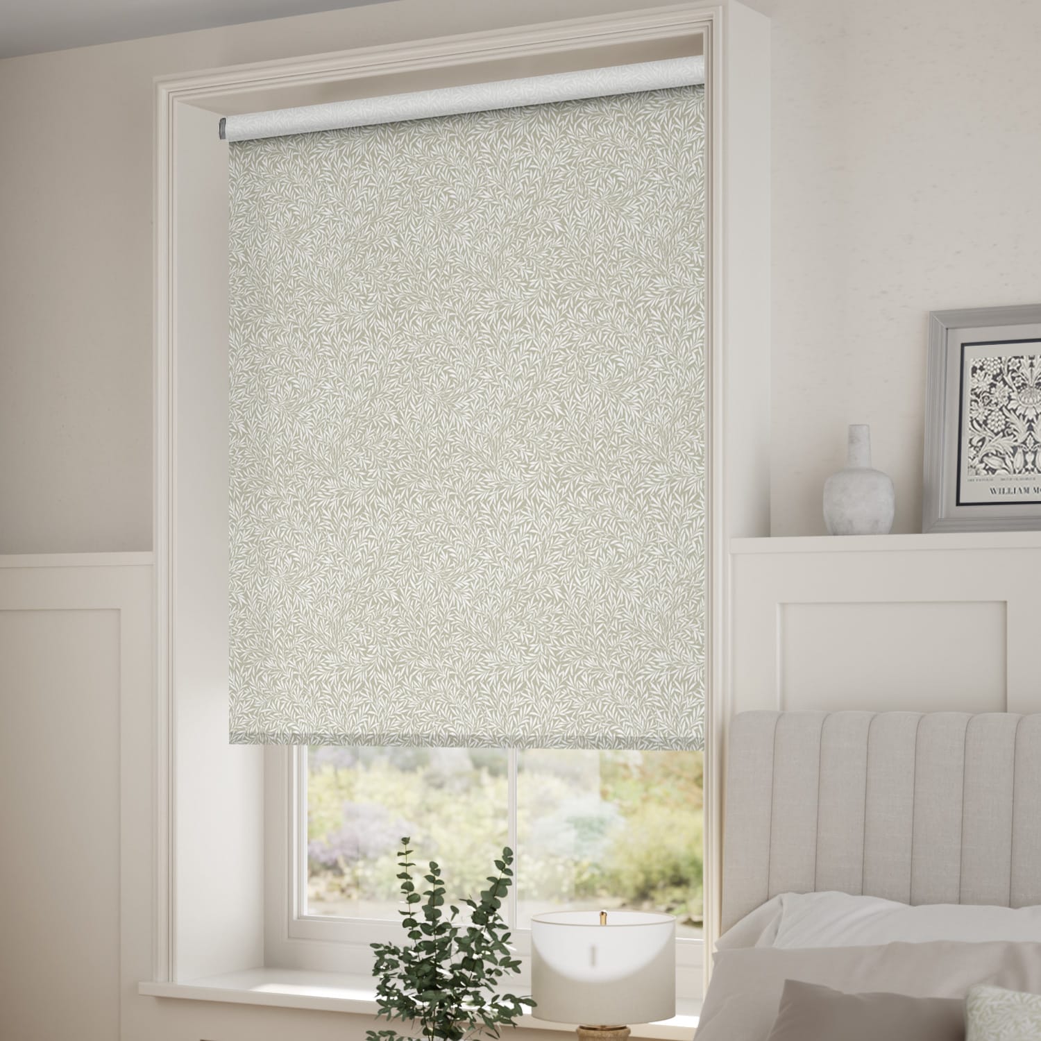 ColorizedZoom William Morris Willow Porcelain Roller Blind 4144