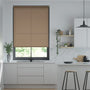Colorized Electric Avalon Coffee Bean Roller Blind