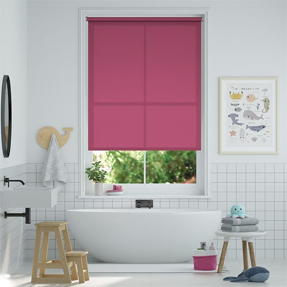 Colorized Electric Avalon Magenta Roller Blind