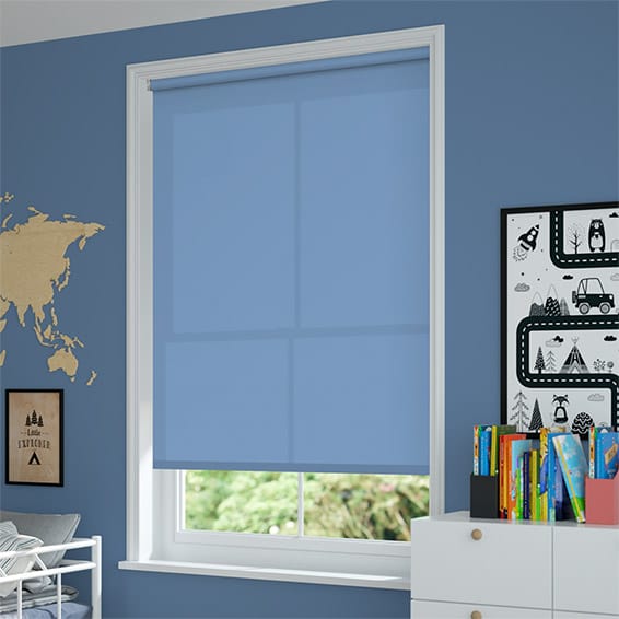 ColorizedZoom Electric Avalon Azurite Roller Blind