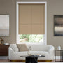 Colorized Electric Avalon Cappuccino Roller Blind