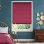 Colorized Bijou Linen Magenta Roman Blind 6732