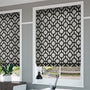 ColorizedZoom Lattice Black Roman Blind 6996