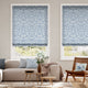 Colorized William Morris Sunflower Vintage Blue Roman Blind 7101