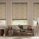 Colorized William Morris Pimpernel Butterscotch Roman Blind 7168