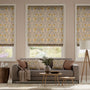 Colorized William Morris Pimpernel Butterscotch Roman Blind 7168