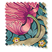 ColorizedSwatch William Morris Pimpernel Teal Roman Blind sample image 8945