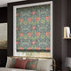 ColorizedZoom William Morris Honeysuckel and Tulip Velvet Vermillion Roman Blind Zoom 8942
