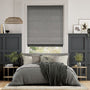 Colorized Electric Harrow Tonal Grey Roman Blind 7340