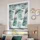 ColorizedZoom Electric Palm Leaf Sage Green Roman Blind 7349
