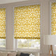 ColorizedZoom Ikat Damask Deep Ochre Roman Blind 7377