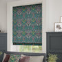 ColorizedZoom William Morris Blackthorn Indigo Roman Blind 7504