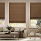 Colorized Manila Cedar & Demerara Roman Blind 7570