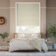 Colorized William Morris Acanthus Jacquard Olive Roman Blind 7606