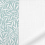 ColorizedPLA William Morris Willow Duck Egg & Bijou Linen White Roman Blind 7649