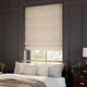 ColorizedZoom William Morris Marigold Jacquard Soft Gold Roman Blind 7818