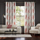 Colorized Blooming Meadow Linen Ruby Curtains 5526
