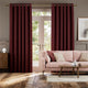 Colorized Paleo Linen Ruby Red Curtains 5722