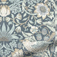 ColorizedPLA William Morris Strawberry Thief Tawny Blue Curtains 5824