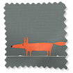 ColorizedSwatch Mr Fox Border Charcoal Curtains sample image 6035