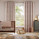 Colorized William Morris Brother Rabbit Soft Pink Curtains 6273
