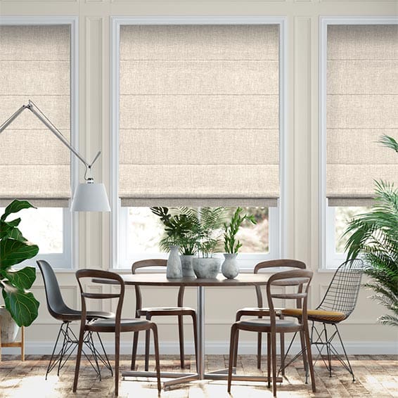 Beige & naturfarvede foldegardiner