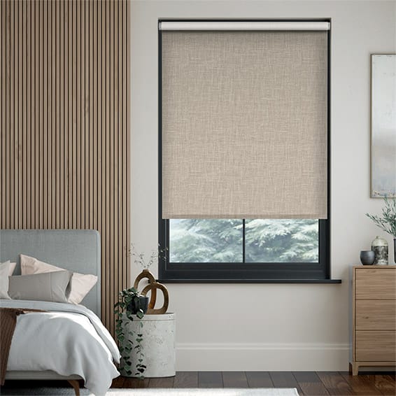 Beige & naturfarvede rullegardiner