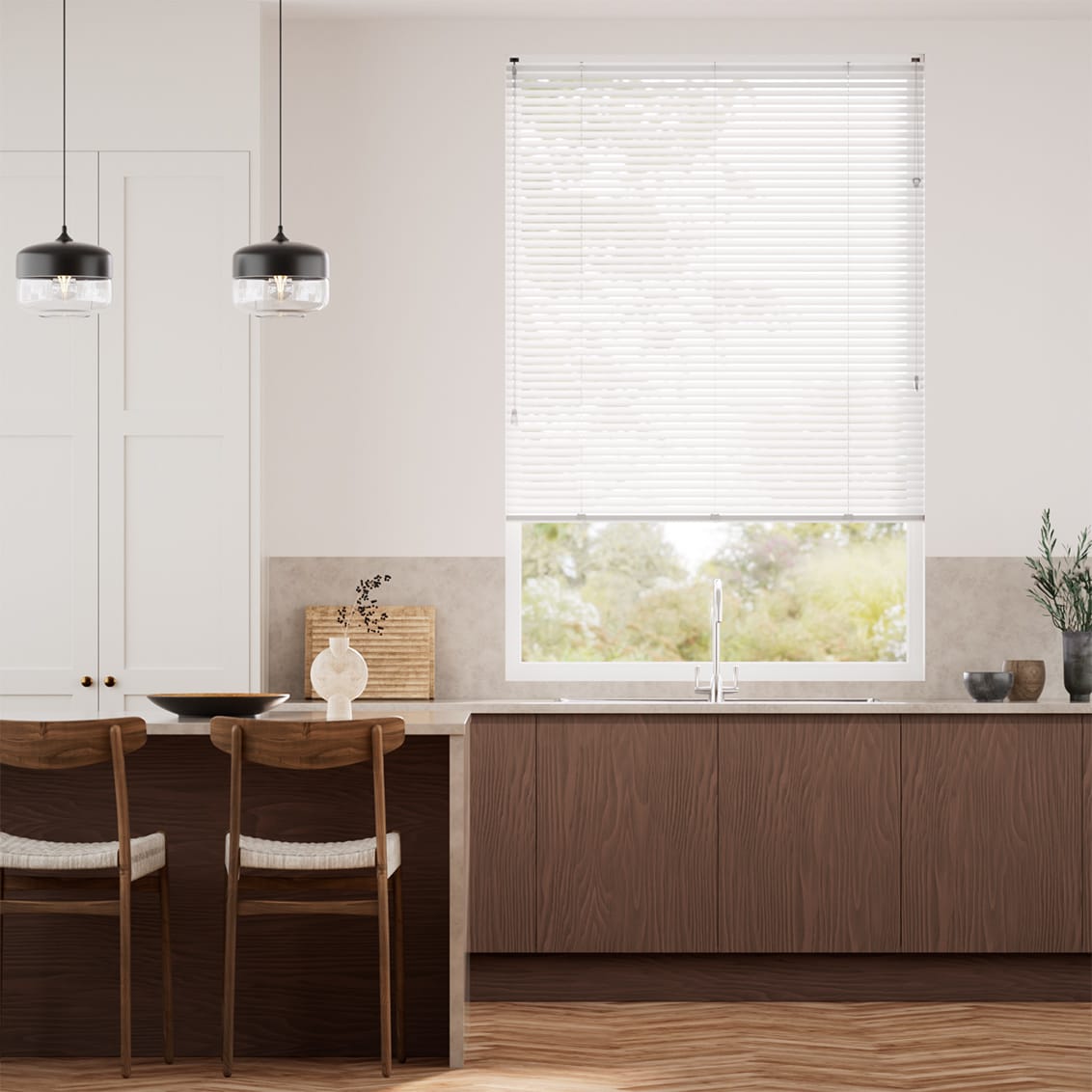 Colorized Atelier Snowflake Venetian Blind - 25mm Slat 2260