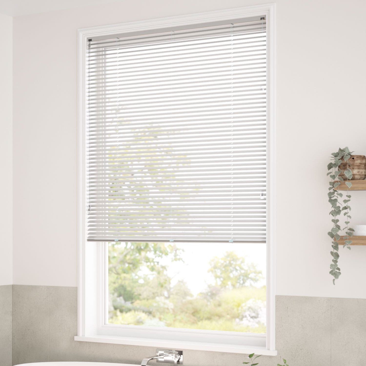 ColorizedZoom Essence Silver Grey Venetian Blind - 25mm Slat 2269