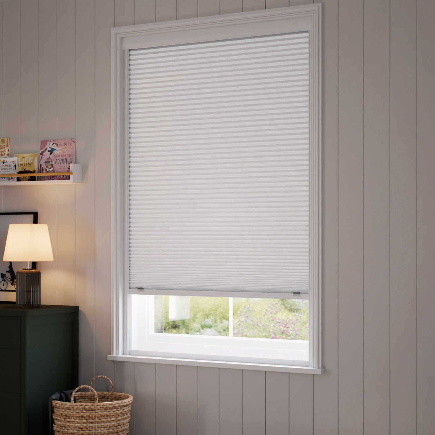 ColorizedZoom Click2Shade Complete Blackout Chalk Thermal Blind 2152
