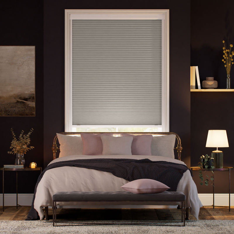 Colorized Click2Shade Complete Blackout Gainsboro Grey Thermal Blind 2156