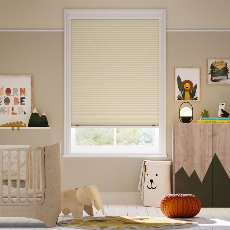 Colorized Click2Shade Complete Blackout Cornsilk Thermal Blind 2154