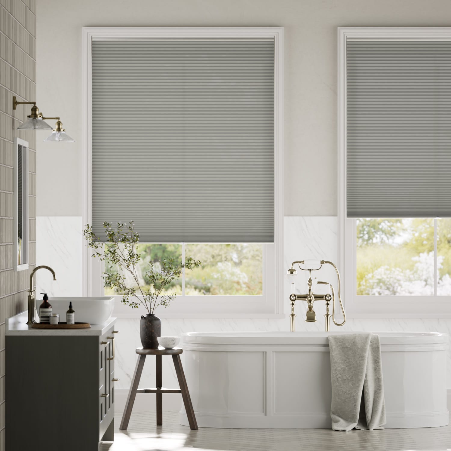 Colorized DuoLight Cordless Zinc Thermal Blind 2185