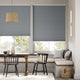 Colorized DuoShade Cordless Slate Blue Thermal Blind 2210