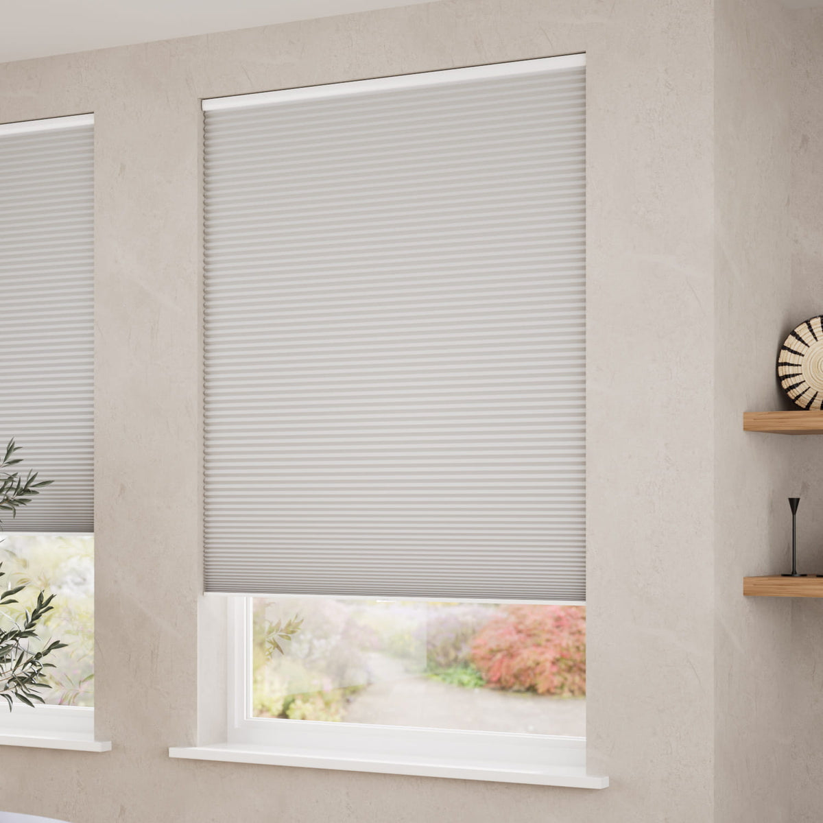 ColorizedZoom DuoShade Cordless Plume Thermal Blind 2206