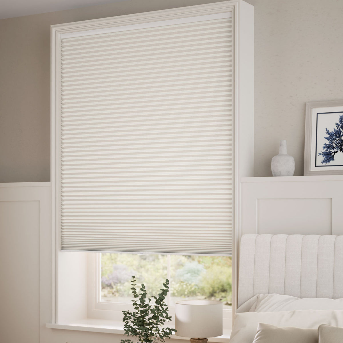ColorizedZoom DuoShade Cordless Ivory  Thermal Blind 2219