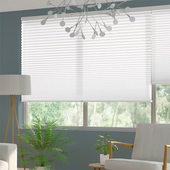 ColorizedZoom DuoLight-Max Cordless Cotton White Thermal Blind 2221