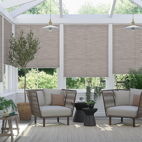 Colorized DuoLight Cordless Grain Fawn Thermal Blind 2222