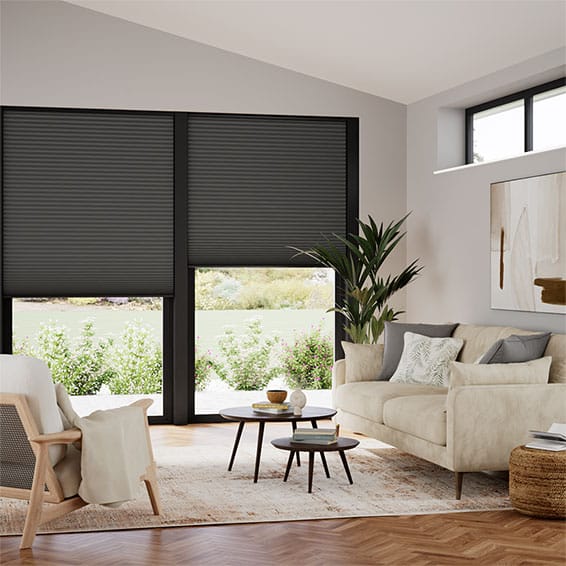 ColorizedZoom Double DuoShade Cordless Anthracite Thermal Blind 2230